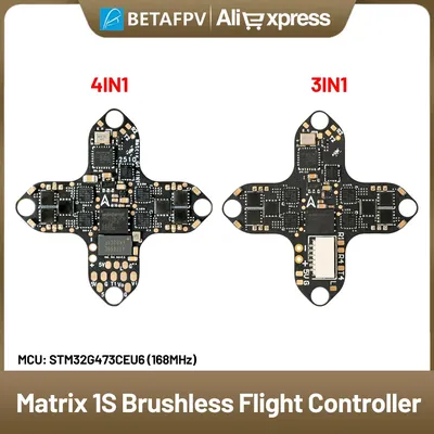 BETAFPV Matrix 1S Brushless Flight Controller (3IN1/4IN1) 16MB Blackbox Memory for Meteor75 Pro O4 Meteor65 Pro O4 Quadcopter