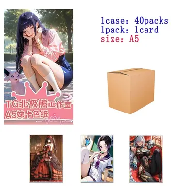 TG Eisbär Studio Großhandel Goddess Story Collection A5 Mei Card Booster Box Wave1 Farbiges Papier Kinder Spielkarten Spiele Image