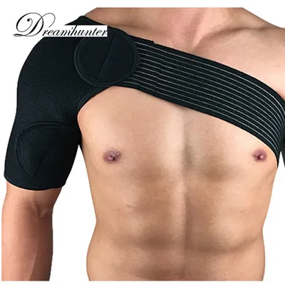 Adjustable Professional Shoulder Protector Compression Basketball Badminton Shoulder Strap Belt Pads Brace Back