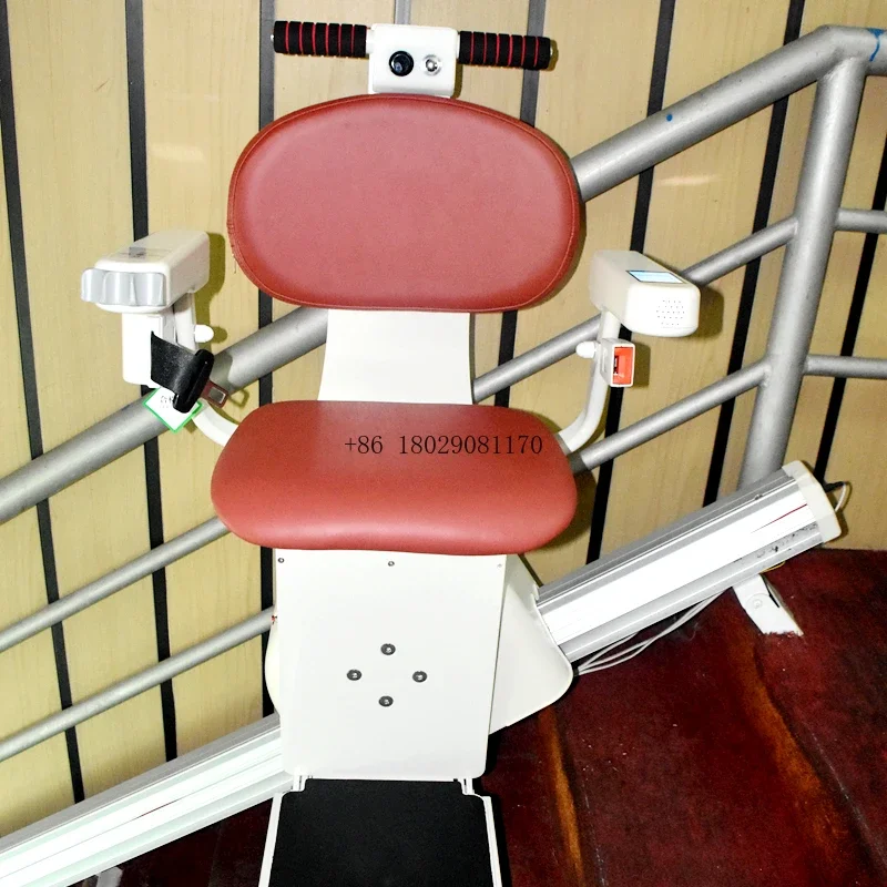 Heim-Treppenlift, sitzende Treppen mit Sicherheitsgurt, sichere kabellose Fernbedienung, Treppenlifte für ältere Menschen Image