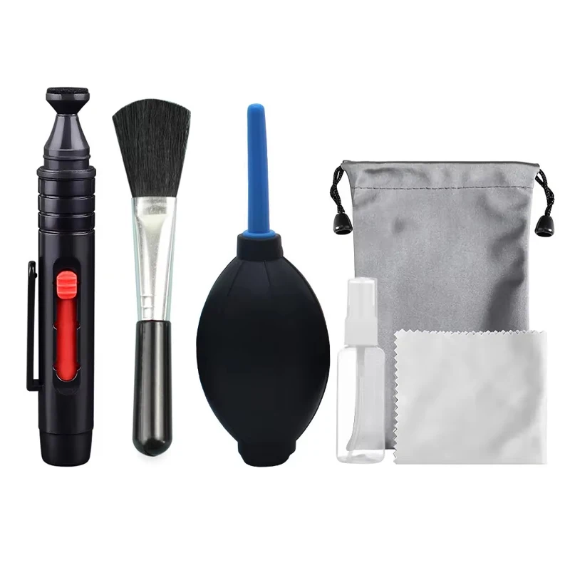 6-teiliges Set DSLR-Objektiv-Kamera-Reinigungsset, Digitalkamera-Sensor-Reinigungsset, SLR-DV-Kameras, sauberes Set für Sony Fujifilm Nikon Canon Image