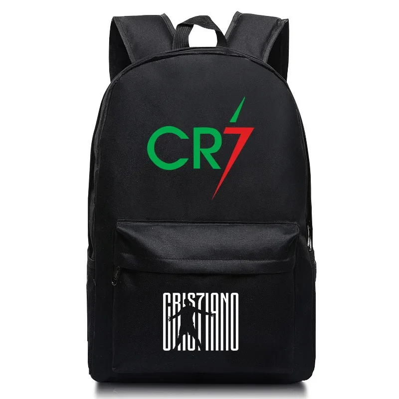 Sac à dos de dessin animé Mochila pour enfants, sac à dos de voyage pour garçons et filles, cartable d'école, sac initié, grande capacité, CR7
