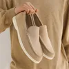 Herren-Freizeitschuhe, Wildleder-Loafer, klassische Herrenschuhe im britischen Stil, leichte, weiche Mokassins, männliche Slip-on-Fahrerwohnungen