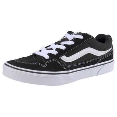 Sneaker VANS "CALDRONE", Gr. 38,5, schwarz, Leder, sportlich, Schuhe, mit kontrastfarbenem Logobadge an der Ferse Image