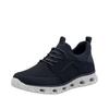 Slip-On Sneaker RIEKER SPORT, Herren, Gr. 41, blau (dunkelblau), Lederimitat, Textil, unifarben, sportlich, Schuhe, Freizeitschuh, Halbschuh, Slipper mit Anziehlaschen