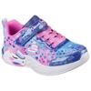 Sneaker SKECHERS "UNICORN DREAMS", Kinder, Gr. 29, bunt (navy, multi), Textil, Lederimitat, kontrastfarbene Details, animal-print, casual, Schuhe, Klettschuh mit Einhorn, Größenschablone zum Download