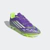 Fußballschuh ADIDAS PERFORMANCE "F50 CLUB FG/MG KIDS", Gr. 33, lila rush, cloud weiß, lucid lemon, Synthetik, sportlich, Schuhe, geeignet für Rasen- und Kunstrasenplätze