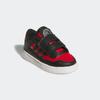 Klettschuh ADIDAS SPORTSWEAR "RAPID COURT KIDS", Gr. 26, cschwarz, colrot, cweiß, Synthetik, sportlich, Schuhe, für Kinder