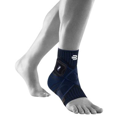 Sprunggelenkbandage BAUERFEIND "Sports Ankle Support rechts", Herren, Gr. L, blau (navy), Obermaterial: 57% Baumwolle, 41% Polyester, 2% Elasthan, Bandagen