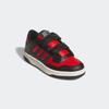Klettschuh ADIDAS SPORTSWEAR "RAPID COURT KIDS", Gr. 28, core schwarz, collegiate rot, core weiß, Synthetik, sportlich, Schuhe