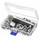 Kit occhielli, 12 mm Kit occhielli Strumenti in metallo Set occhielli 100 Set Kit occhielli