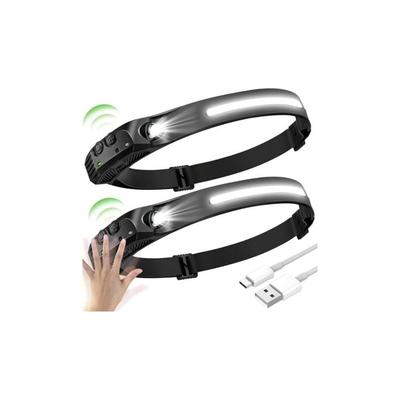 Aiperq - ymyny 2 stücke LED-Stirnlampe, cob+xpe 5 Modelle LED-Stirnlampe, Sensor-LED-Stirnlampe, Image