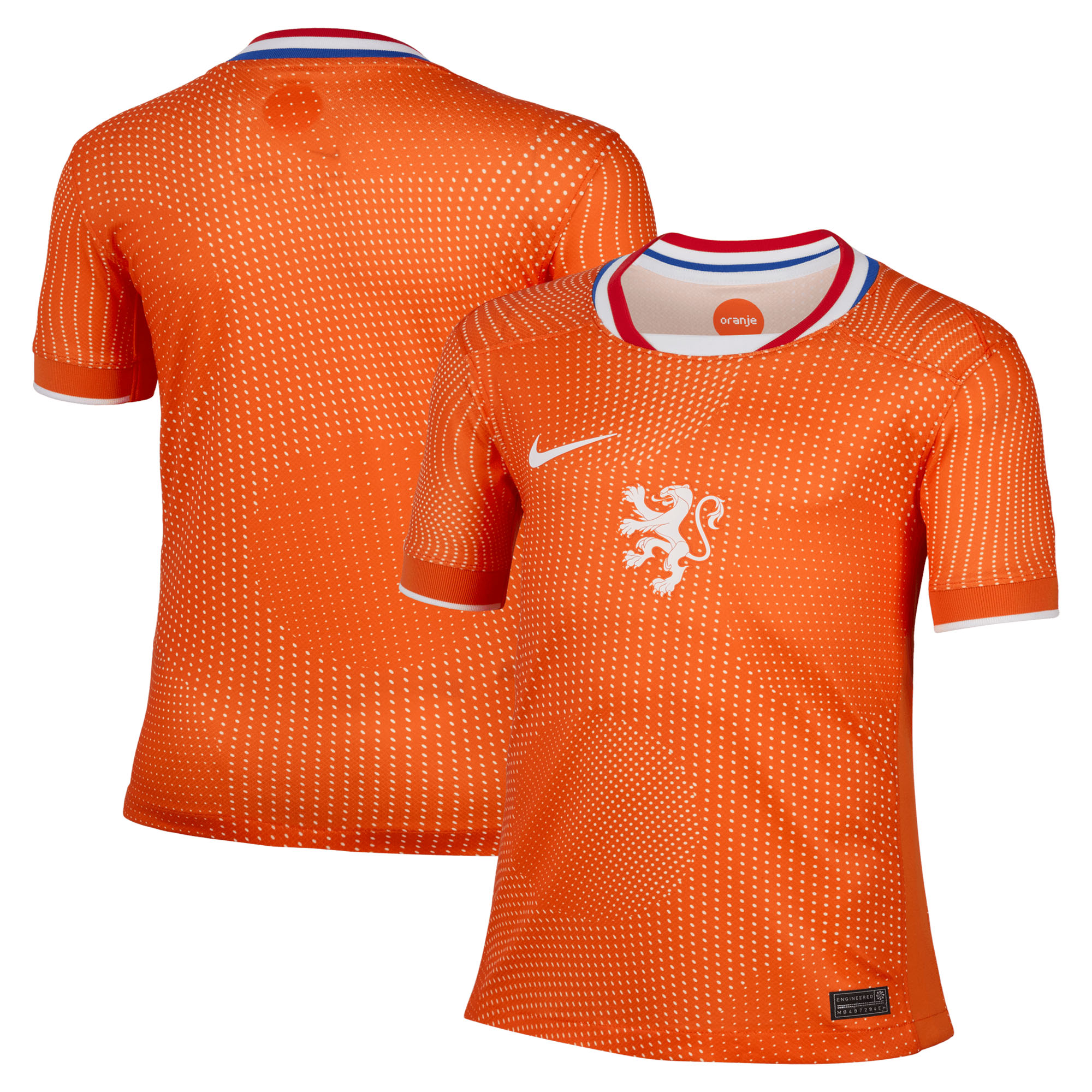 Niederlande Damen Nike Stadium Heimtrikot 2025 - Kinder Image