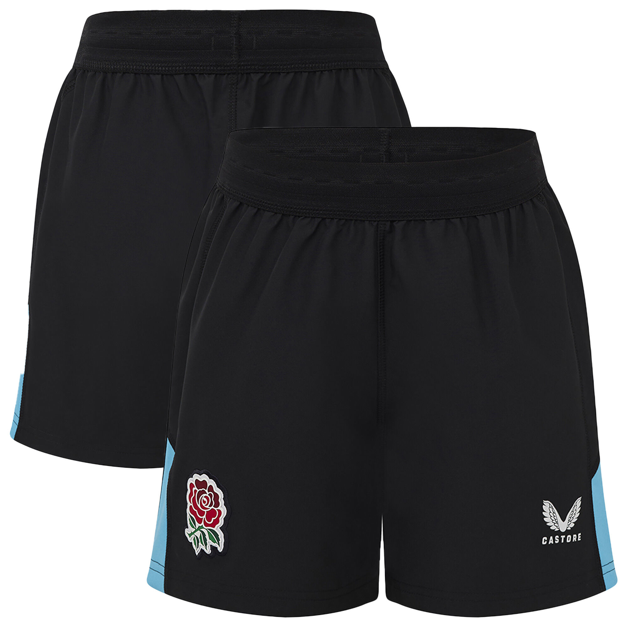 England Rugby Alternate Replika-Shorts 2025/26 – Schwarz – Junior Image