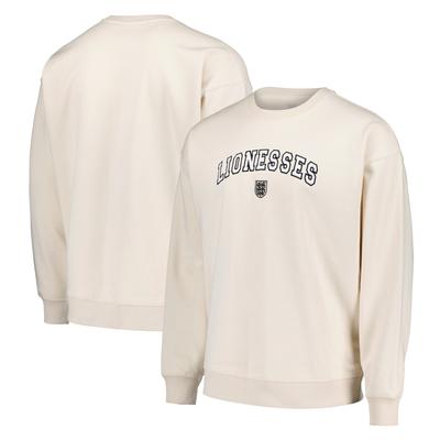 England Lionesses Collegiate Oversized Grafik-Sweatshirt – Off-White – Unisex Image