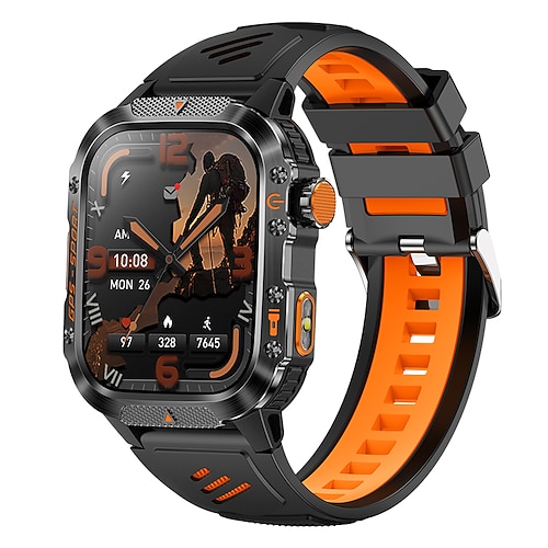 neue imosi gps smart watch 2.01 ultra hd display eingebautes gps Kompass, Anrufe tätigen/empfangen, Smartwatch, 540-mAh-Akku, 3 atm wasserdicht