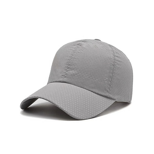 Leichte, atmungsaktive Baseballkappe für Herren – schnelltrocknende Mesh-Sportmütze mit verstellbarer Metallschnalle zum Laufen, Golfen, Wandern und für den Alltag Image