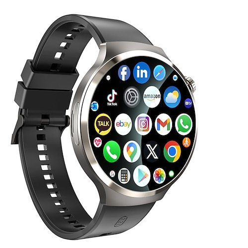S13 Smartwatch 1.98 Zoll Smartwatch Fitnessuhr WLAN Bluetooth 4G Timer Anruferinnerung Herzschlagmonitor Sitzende Erinnerung Finden Sie Ihr Gerät Kompatibel mit Android iOS IP 67 Herren Touchscreen Image