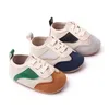 Neue Baby Jungen Mädchen Leinwand Sport Schuhe Gestreiften Casual Erste Wanderer Gummi Weiche Anti-slip Sohle Indoor Outdoor Wanderschuhe