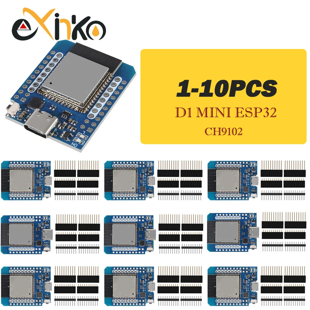 1-10 Stück D1 MINI ESP32 WiFi+Bluetooth ESP-32 CH9102 Serieller Chip Internet der Dinge Entwicklungsboard Image