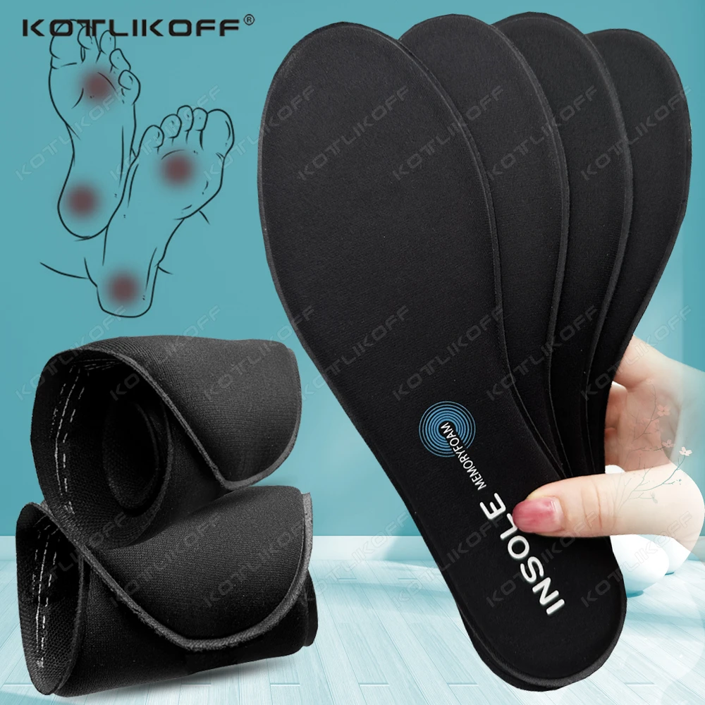 1/2 Paar Memory-Schaum-Sport-Einlegesohle für Füße, Deodorant, atmungsaktiv, weiche Sohle, orthopädische Massage für Herren/Damen, Laufpflege-Pads Image