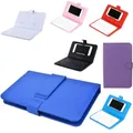 Tastiera Bluetooth senza fili per Iphone Huawei Xiaomi Tablet Mini tastiera Tastiera da gioco per telefono cellulare Supporto custodia in PU
