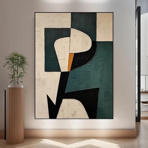 handgefertigte Ölgemälde Leinwand Wandkunst Dekoration moderne einfache abstrakte für Wohnkultur gerollt rahmenlose ungedehnte Malerei Image