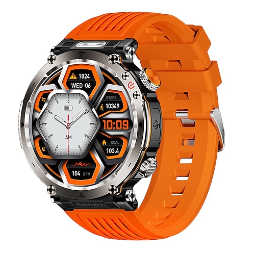 IP68 wasserdichte Smart Watch Männer 600mAh Outdoor Smartwatch Kompass Herzfrequenz LED Taschenlampe Bluetooth Anruf Sport Smartwatch