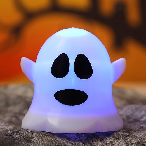 1 pc halloween nette ausdrücke geist licht led kerze licht venue dekoration requisiten kürbis nachtlicht dekoration ornament Image