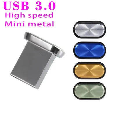USB-Flash-Laufwerk 64 GB Metall-Stick 32 GB Memory Stick USB 3.0 Wasserdichte Flash-Disk Blaue Mini-U-Disk Kreatives Geschenk Image