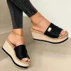 Frauen High Heels Sandale Dicken Boden Casual Schuhe Damen Freizeit Sommer Keile Sandalen Frau Schuhe Frauen Plattform Maultiere Slipper