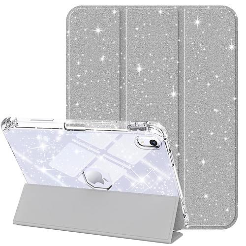 Tablette Hüllenabdeckung Für Apple iPad 10,9'' 10 iPad 9., 8., 7. Generation 10,2 Zoll Stifthalter Trifold-Ständer Vollschutz Glitzernd TPU PU-Leder Image