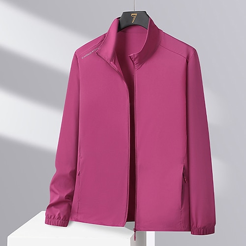 Damen Outdoorjacke Wanderjacke Außen Sonnenschutz Wanderoutfits Wanderbekleidung Frühling Herbst Oberteil Camping / Wandern / Höhlenforschung Laufen Rot Grün Image