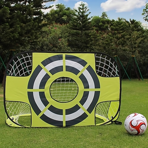 Tragbares Pop-up-Schießziel für drinnen und draußen, faltbar, Super Shot, Sport, Rasen, Hof, Fußball-Trainingstor, einteilig Image