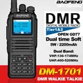 BAOFENG DM-1701 DMR Walkie Talkie digitale GD77 Dual Time Slot Radio bidirezionali a lungo raggio Analogico digitale Livello 1 e 2 Radio DM1701