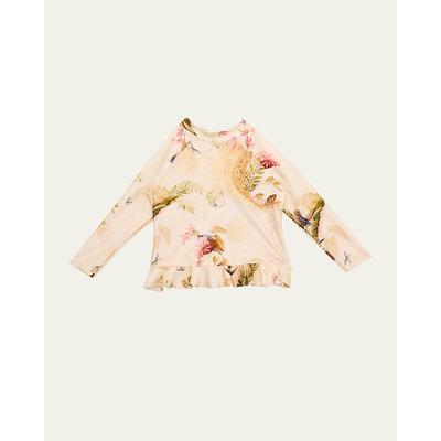 Zimmermann Girl's Rhiannon Frill Rashguard