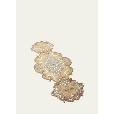 Kim Seybert Metallic Baroque Table Runner