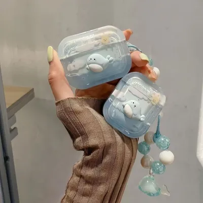 Drahtlose Bluetooth Airpods4 Soft Shell Schutzhülle Cartoon Koi Fisch Goldfisch Design Premium Qualität Kopfhörer Zubehör Image