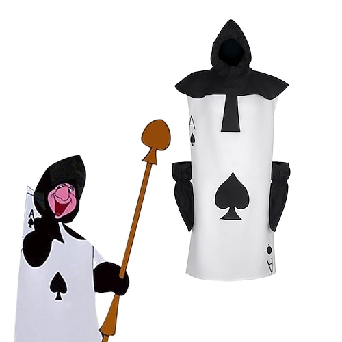 Buchwoche 2026 Märchen Wunderland inspiriert Spielkartensoldaten Cosplay Kostüm Onesie-Kostüm Märchenfiguren Cosplay for Herren Damen Jungen Kinder Erwachsene Halloween Karneval Welttag des Buches Image