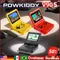 Powkiddy V90S Retro Game Console Black Version 3-inchIps Screen Flip Handheld Console Children