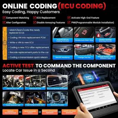X431 V Pro 5.0 Elite 2025 New Gen. Oem Bluetooth Bidirectional Scan Tool w/ Canfd Doip,Same as Pro3s+5.0 ,Online Coding&38+Reset