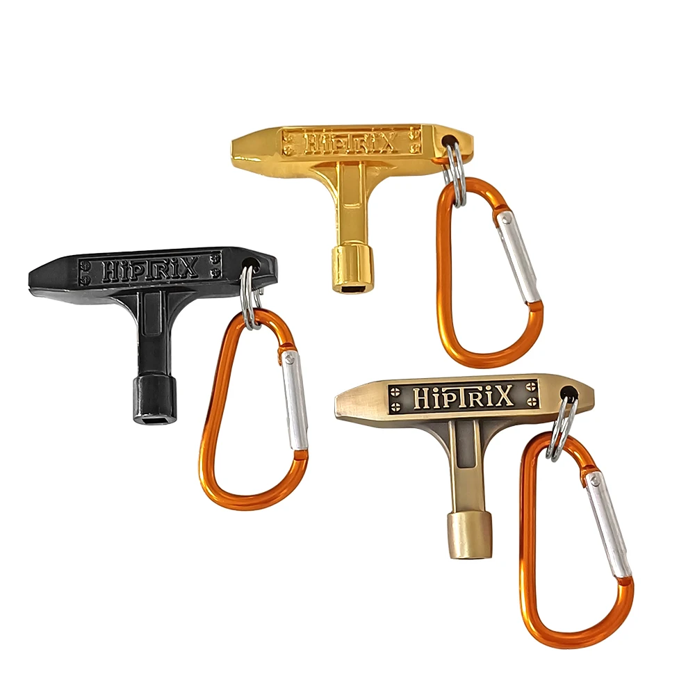 Drum Tuning Key Einstellschlüssel Metall T-förmig 4-Vierkantloch Percussion Instrument Zubehör Werkzeug Image