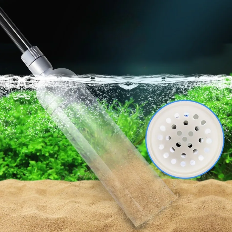 1 Stücke Aquarium Wasserwechsler Artefakt Siphon Wasserrohr Aquarium Saugpumpe Manuelle Reinigung Sand Saugtoilette Image