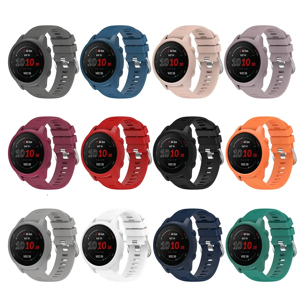 Weiche Silikon-Schutzhülle + Armband für Garmin Forerunner 255 265 Smart Watch Armband Armband Ersatzzubehör Image