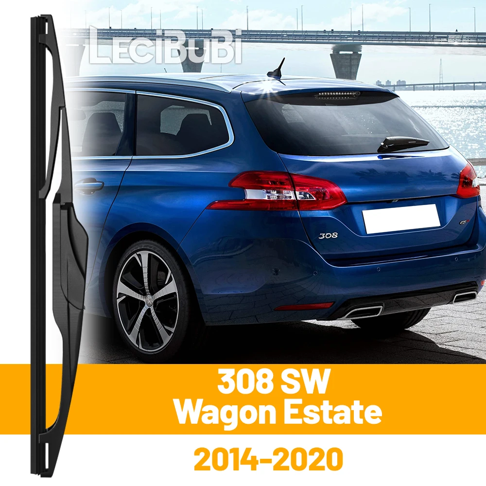 Für Peugeot 308 SW Wagon T9 Estate 2014–2020 2019, Heckscheibe, Scheibenwischerblatt, Heckklappe, Fensterwischer, Zubehör Image