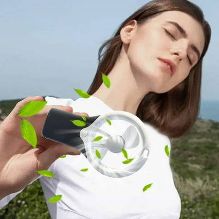 Savings Oefntac Portable Fan Mini Portable Fan Silent Powerful Handheld Fan Cute 3 Speed Small Desk Fan with Base Lightweight Makeup USB Rechargeable Fan Fans That Blow Cold Air