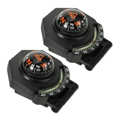Raindrops 2pcs Vehicle Dashboard Compass Inclinometer Car Compass Auto Dash Compass Boat Marine Dash Compass Auto Dashboard Compasses