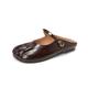 Women's High Heeled Sandals Slippers Comfortable Summer Outer Wear Flat Maternity Loafers Sets Slip on Non-Slip Vintage Walking Wedding Court Shoes Brown 8