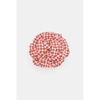 Floral Gingham Hair Clip