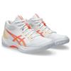 Hallenschuh ASICS "GEL-TASK MT 4", Gr. 40,5, weiß, vivid coral, Synthetik, sportlich, Schuhe